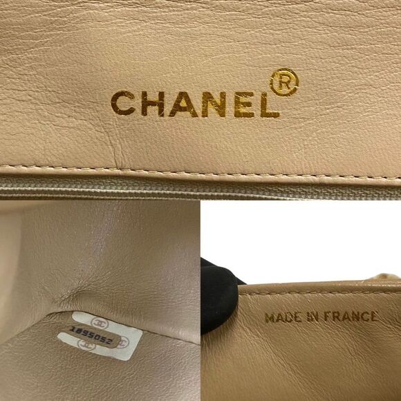 Chanel Diana Beige Leather Shoulder Bag (Pre-Owned) - Picture 6 of 9